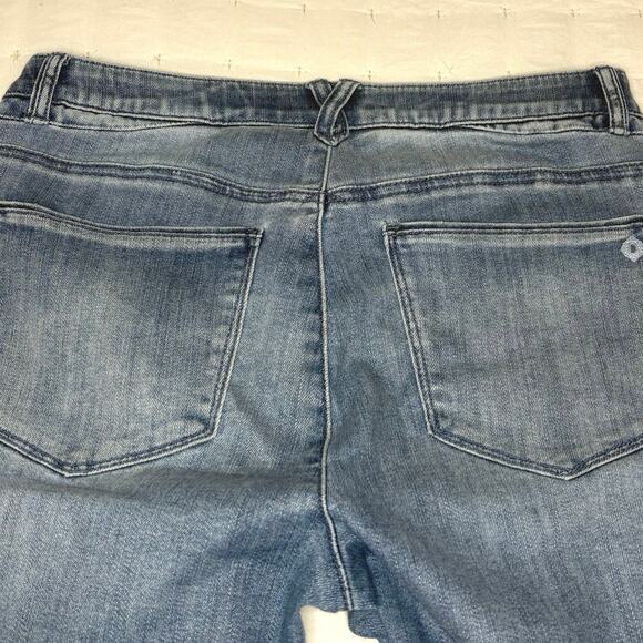 Democracy "Ab"solution Mid Rise Straight Leg Stretch Denim Jeans Women's 10 Blue - Picture 4 of 12